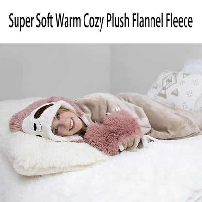 Cozy Sloth Hooded Blanket